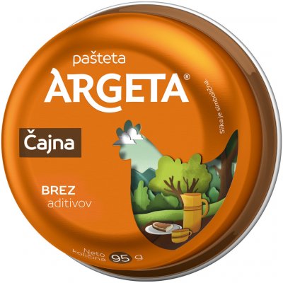 Argeta kuřecí paštika čajna 95g – Zboží Dáma