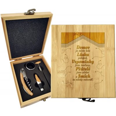 Sablio Dárková sada na víno Domov 4: 147×168×49 mm – Hledejceny.cz