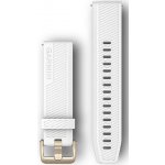 Garmin řemínek Quick Release 20mm, silikonový bílý, zlatá přezka 010-12927-00 – Zboží Živě