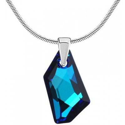 SILVEGO Stříbrný přívěsek De-Art Bermuda Blue se Swarovski Crystals LSW179P – Zboží Mobilmania