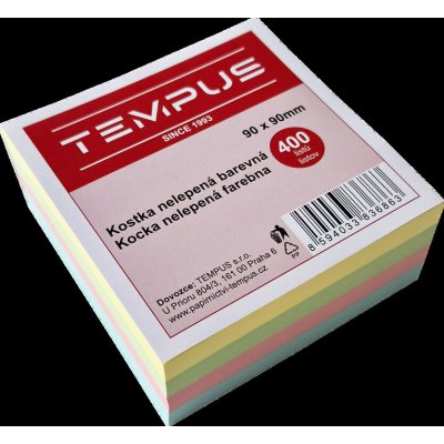 kostka barevná nelepená 9x9cm 400 listů – Hledejceny.cz