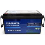 EUROPOWER LFP LiFePO4 25,6 V 100 Ah s Bluetooth vyhřívací rohož – Hledejceny.cz