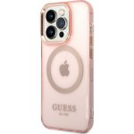 Pouzdro Guess Translucent MagSafe Kompatibilní iPhone 14 Pro Max růžové – Hledejceny.cz