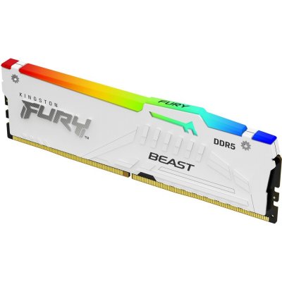 AMD Kingston DDR5 Fury Beast White RGB 16GB 6000 CL36 EXPO CL 36 KF560C36BWEA 16 – Zboží Mobilmania