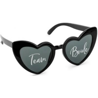PartyDeco Brýle černé Team Bride – Zboží Mobilmania