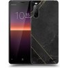 Pouzdro a kryt na mobilní telefon Sony Pouzdro Picasee silikonové Sony Xperia 10 II - Black tile černé