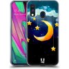 Pouzdro a kryt na mobilní telefon Samsung Pouzdro Head Case Samsung Galaxy A40 LOVE AFFLOAT MĚSÍC