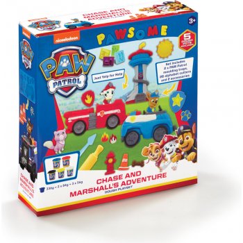 Paw Patrol Modelína Dobrodružná hrací sada Chase a Marshall