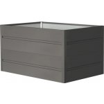 ROJAPLAST Záhon vyvýšený Premium plech antracit 90 x 90 x 76 cm – Hledejceny.cz