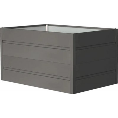 ROJAPLAST Záhon vyvýšený Premium plech antracit 90 x 90 x 76 cm – Hledejceny.cz