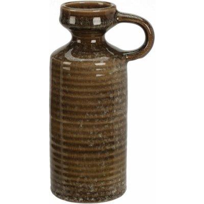 Kameninová váza Busara 8,5 x 20 cm, hnědá – Zboží Mobilmania