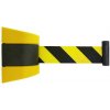 Plotové vzpěry Žlutá plastová bezpečnostní nástěnná vymezovací kazeta se samonavíjecím pásem - délka 9 m