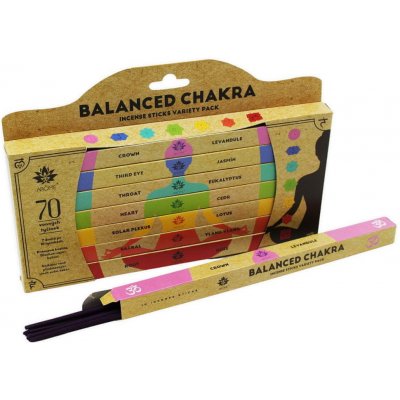 Balanced Chakra Sada vonných tyčinek 7 x 10 ks – Hledejceny.cz