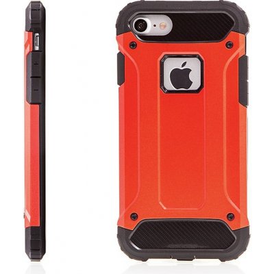 Pouzdro AppleMix Apple iPhone 7 / 8 plasto-gumové / antiprachová záslepka - červené