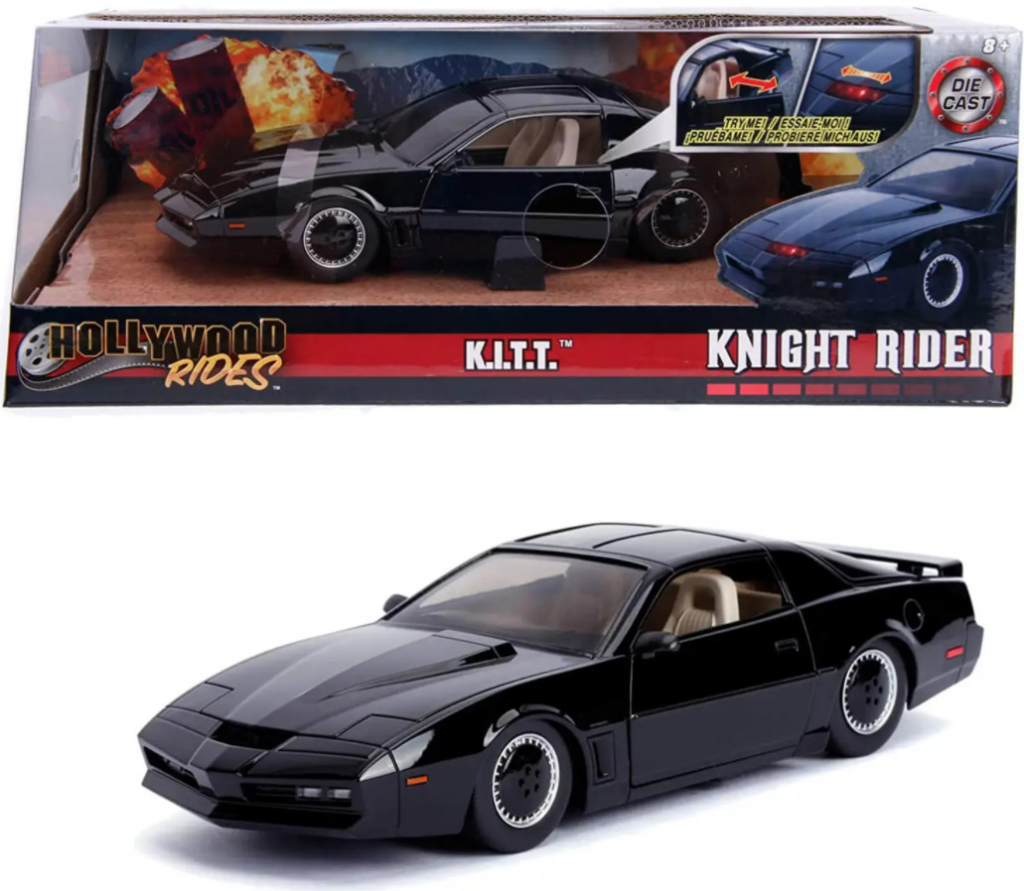 JADA vůz Knight Rider Kitt Pontiac Trans AM tlakově litý černý 1:24