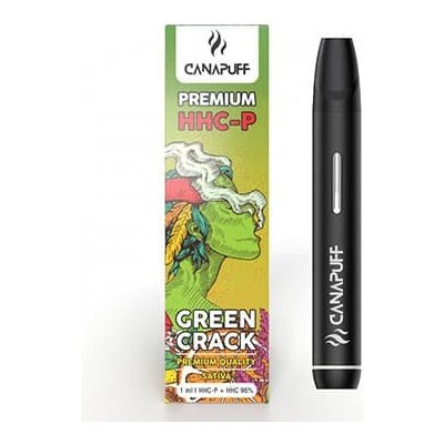 Canapuff vape pen GREEN Crack 96% HHC-P 1ml