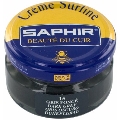 Saphir Barevný krém na kůži Creme Surfine 0032 15 Gris Foncé 50 ml – Zboží Mobilmania
