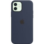 Apple iPhone 12 / 12 Pro Silicone Case with MagSafe Deep Navy MHL43ZM/A – Zboží Mobilmania