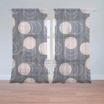 Záclony Kruhy a puntíky: 2 ks - 150x250 cm - Sablio – Hledejceny.cz