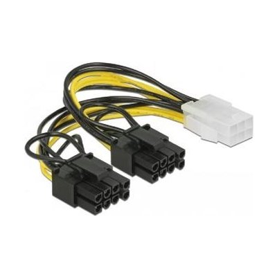 Delock PCI Express napájecí kabel 6 pin samice > 2 x 8 pin samec 15 cm 85452 – Hledejceny.cz
