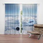 Sablio Závěs Letadlo v oblacích: 2ks 140x250cm – Hledejceny.cz