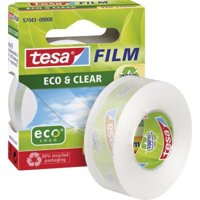 Tesa EcoaClear transparentní ekologická kancelářská páska 33 m x 19 mm – Zboží Mobilmania