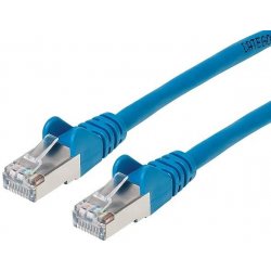 Premiumcord sp6asftp005B Patch, CAT6a S-FTP, RJ45-RJ45, AWG 26/7, 0,5m, modrý