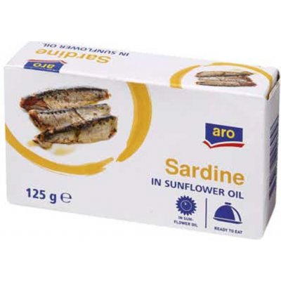 Aro sardinky v rostlinném oleji, 125g