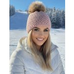 Pletená dámská čepice IDA růžová – Hledejceny.cz