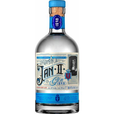 Jan II. London Dry Gin 40% 0,7 l (holá láhev) – Zbozi.Blesk.cz