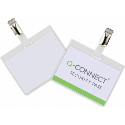 Visačka Q-Connect s klipem,60x90mm, 25ks, uzavřená – Zboží Dáma