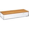 Úložný box 5five Simply Smart Koupelnový organizér s bambusovým víkem, 25,5 x 9,6 x 5,5 cm