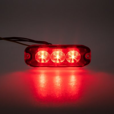 PROFI SLIM výstražné LED světlo vnější, červené, 12-24V, ECE R10 – Zbozi.Blesk.cz