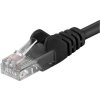 síťový kabel PremiumCord sputp01C Patch, UTP RJ45-RJ45 level 5e, 1m, černý