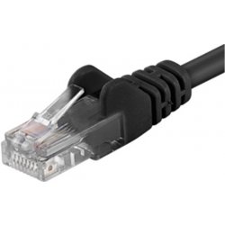 PremiumCord sputp01C Patch, UTP RJ45-RJ45 level 5e, 1m, černý