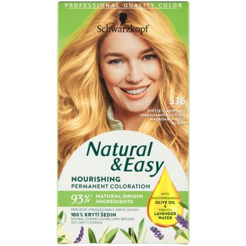 Schwarzkopf Natural & Easy 536 světle zlatoplavý makad.oříšek 50 ml