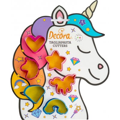 Decora Decora Sada vykrajovátek - jednorožec, různé tvary 6 ks – Hledejceny.cz