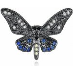 Krista Paulitti Rhodium ozdoby na NailArt TRIPLE AAA ZIRCON SELECTION BLACK PLATING Ø 18 MM X 21 MM BLACK – Hledejceny.cz