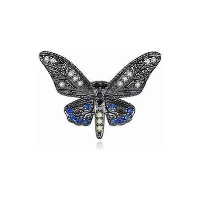 Krista Paulitti Rhodium ozdoby na NailArt TRIPLE AAA ZIRCON SELECTION BLACK PLATING Ø 18 MM X 21 MM BLACK – Hledejceny.cz