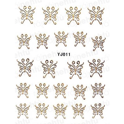 Samolepky na nehty zlaté 011 – Zboží Dáma