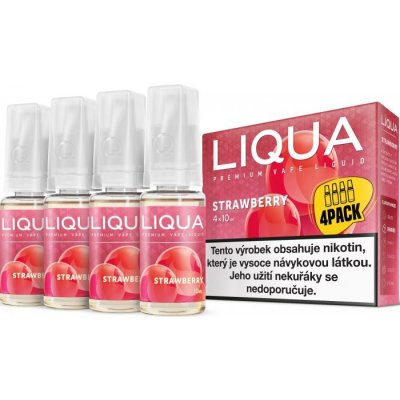 Ritchy Liqua 4Pack Strawberry 4 x 10 ml 3 mg – Zboží Mobilmania