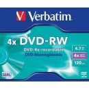 Verbatim DVD-RW, 4,7GB 4x, SERL, jewel, 1ks (43284)