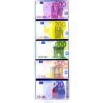 Gunz, Rakousko Maitre Truffout - mléčná čokoláda Euro bankovky 5x15g