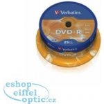 Verbatim DVD-R 4,7GB 16x, Advanced AZO, spindle, 25ks (22700723P) – Zboží Živě