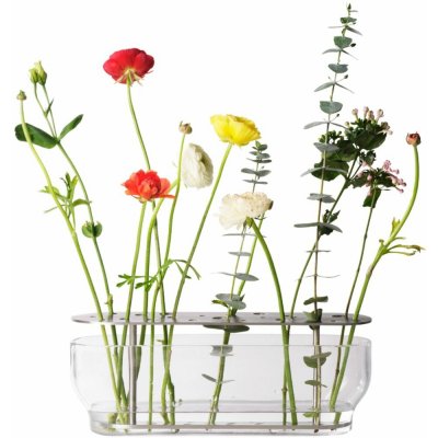 Váza IKEBANA 33 cm, stříbrná, sklo, Fritz Hansen – Hledejceny.cz