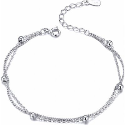 Grace Silver Jewellery stříbrný dvojitý Sylva NR-SCB131 stříbrná