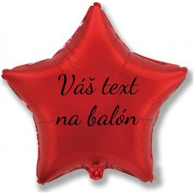 Personal Godan Fóliový balón s textem Červená hvězda 45 cm