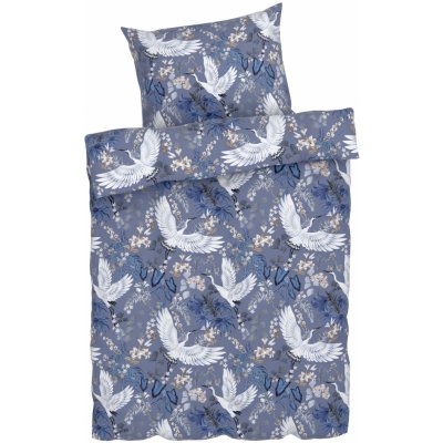Livarno home povlečení z mikrovláknitého saténu ptáček 140x200 70x90 – Zboží Mobilmania