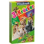 Vitakraft Kräcker Trio-mix králík zelenina & ořech & lesní plody 3 x 56 g – Zbozi.Blesk.cz