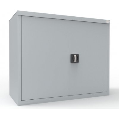 Malow Spisová skříň kovová SBM 802 M 810 x 800 x 435 mm světle šedá, béžová – Zbozi.Blesk.cz